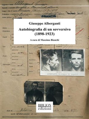 cover image of Autobiografia di un sovversivo (1898-1923)